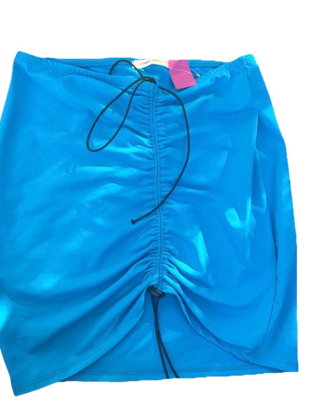 Ruched Blue Women's Skirt - Picture 1 of 4